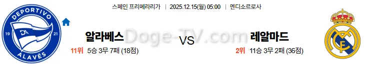 12월15일 알라베스 레알마드리드 해외축구분석 라리가 스포츠무료중계 스포츠분석